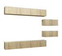 Ensemble de meuble TV 6 pcs Chêne sonoma Bois d ingénierie