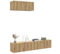 vidaXL Ensemble de meuble TV mural 3 pcs chêne artisanal