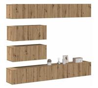 vidaXL Ensemble de meuble TV mural 6 pcs chêne artisanal, meuble TV, meuble multimédia, console TV, meuble hifi, centre de 3329150