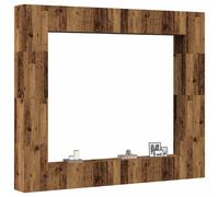 vidaXL Ensemble de meuble TV mural 8 pcs vieux bois bois d'ingénierie Marron