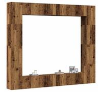 vidaXL Ensemble de meuble TV mural 8 pcs vieux bois bois d'ingénierie Marron