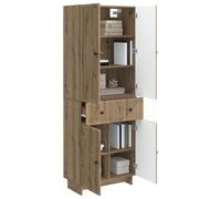 vidaXL Ensemble de Meubles 2 pcs 66 x 34,5 x 90 cm Bois d'ingénierie, Ensemble de Meubles d’extérieur stylés, Repas en Patio, détente Polyvalente pour Petits espaces et balcons