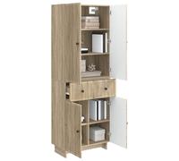 vidaXL Ensemble de Meubles 2 pcs 66 x 34,5 x 90 cm Bois d'ingénierie, Ensemble de Meubles d’extérieur stylés, Repas en Patio, détente Polyvalente pour Petits espaces et balcons