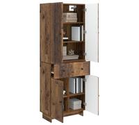 vidaXL Ensemble de Meubles 2 pcs 66 x 34,5 x 90 cm Bois d'ingénierie, Ensemble de Meubles d’extérieur stylés, Repas en Patio, détente Polyvalente pour Petits espaces et balcons