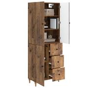 vidaXL Ensemble de Meubles 2 pcs 66 x 34,5 x 90 cm Bois d'ingénierie, Mobilier abordable et stylé pour Salon, Jardin et Maison, incluant des Designs modulables et Convertibles