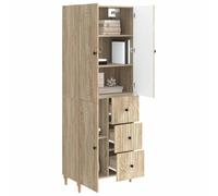 vidaXL Ensemble de Meubles 2 pcs 66 x 34,5 x 90 cm Bois d'ingénierie, Mobilier abordable et stylé pour Salon, Jardin et Maison, incluant des Designs modulables et Convertibles