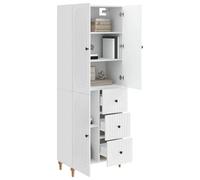 vidaXL Ensemble de Meubles 2 pcs 66 x 34,5 x 90 cm Bois d'ingénierie, Mobilier abordable et stylé pour Salon, Jardin et Maison, incluant des Designs modulables et Convertibles