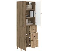 vidaXL Ensemble de Meubles 2 pcs 66 x 34,5 x 90 cm Bois d'ingénierie, Mobilier abordable et stylé pour Salon, Jardin et Maison, incluant des Designs modulables et Convertibles