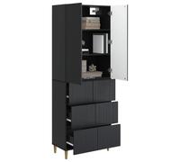 vidaXL Ensemble de Meubles 2 pcs 66 x 34,5 x 90 cm Bois d'ingénierie, Set Ajustable, Meubles modulables, aménagement Confortable, Style Pratique, Gain de Place pour Le Salon