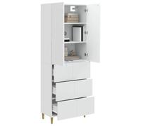 vidaXL Ensemble de Meubles 2 pcs 66 x 34,5 x 90 cm Bois d'ingénierie, Set Ajustable, Meubles modulables, aménagement Confortable, Style Pratique, Gain de Place pour Le Salon