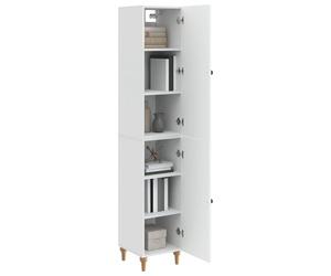 vidaXL Ensemble de Meubles 2 pcs Blanc Brillant Bois d'ingénierie, Salon, Ensemble de Meubles rectangulaires intérieur extérieur, Sièges stylés pour se détendre, Usage Polyvalent
