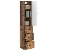 vidaXL Ensemble de Meubles 2 pcs Bois Ancien 33 x 34,5 x 87 cm, Solutions de Rangement efficaces, Armoire Moderne avec Porte coulissante, Organisateur Pratique pour Bureau et Maison