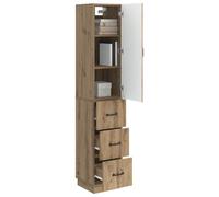 vidaXL Ensemble de Meubles 2 pcs Chêne Artisanal 33 x 34,5 x 87 cm, Solutions de Rangement efficaces, Armoire Moderne avec Porte coulissante, Organisateur Pratique pour Bureau et Maison