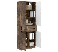 vidaXL Ensemble de Meubles 2 pcs Chêne fumé Bois d'ingénierie, Installation Flexible, Meubles Modernes, Gain de Place, Confortables et Parfaits pour l'extérieur