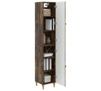 vidaXL Ensemble de Meubles 2 pcs Chêne fumé Bois d'ingénierie, Salon, Ensemble de Meubles rectangulaires intérieur extérieur, Sièges stylés pour se détendre, Usage Polyvalent