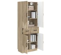 vidaXL Ensemble de Meubles 2 pcs Chêne Sonoma Bois d'ingénierie, Installation Flexible, Meubles Modernes, Gain de Place, Confortables et Parfaits pour l'extérieur