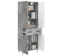 vidaXL Ensemble de Meubles 2 pcs Gris béton 66 x 34,5 x 89,5 cm, Ensemble de Meubles Modernes Gain de Place, déco Multifonction pour Salon, Bureau contemporaine et espaces Pratiques