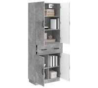 vidaXL Ensemble de Meubles 2 pcs Gris béton Bois d'ingénierie, Installation Flexible, Meubles Modernes, Gain de Place, Confortables et Parfaits pour l'extérieur