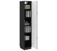 vidaXL Ensemble de Meubles 2 pcs Noir Bois d'ingénierie, Ensemble de Meubles chez soi, Arrangement stylé, mobilier de Jardin modulable, Collection déco Polyvalente
