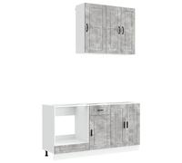 vidaXL Ensemble de Meubles 5 pcs Gris béton Bois d'ingénierie