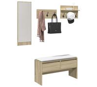 Vidaxl Ensemble De Meubles De Couloir 4 Pcs Chêne Sonoma