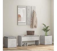 Ensemble de Meubles de Couloir Sonoma Gris Bois d'Ingénierie Entrée vidaXL