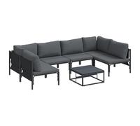 Vidaxl Ensemble De Canapé De Jardin 7 Pcs Anthracite Acier