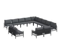 vidaXL Ensemble de Meubles de Jardin pour Le Jardin, Le Balcon, la terrasse, Le Lounge ou Le Jardin arrière avec des Coussins