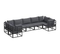 vidaXL Ensemble de Meubles de Jardin, siège extérieur - Super pour ta terrasse ou Ton Balcon. C'est modulable, Donc tu Peux l'arranger comme tu Veux. Résistant aux intempéries et livré avec des couss