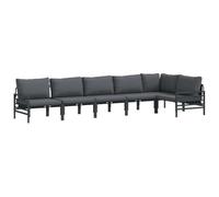 Vidaxl Ensemble De Canapé De Jardin 6 Pcs Anthracite Acier