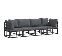 vidaXL Ensemble de Meubles de Jardin - Un Coin Sympa pour ta terrasse, avec des Coussins, Fait pour résister aux intempéries et au Style Moderne.