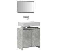 vidaXL Ensemble de meubles de salle de bain 2 pcs gris béton