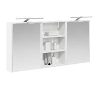 vidaXL Ensemble de Meubles de Salle de Bain 3 pcs 126 x 16 x 62.5 cm, Rangement élégant pour Salle de Bain, Ensemble Modern, étagères murales stylées, Meubles contemporains, Accessoires Luxe