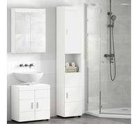 vidaXL Ensemble de Meubles de Salle de Bain avec stockage TULUM Blanc