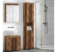 vidaXL Ensemble de Meubles de Salle de Bain TULUM Bois Ancien