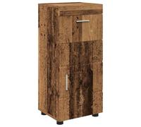 vidaXL Ensemble de Meubles de Salle de Bain TULUM Bois Ancien, Meuble de salle de bain moderne, vanité rectangulaire avec plein de rangement, bois d'ingénierie, finition mate, organisateur d'espace él