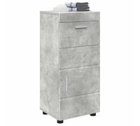 vidaXL Ensemble meubles de salle de bain TULUM Gris béton – vanité rectangulaire, bois d'ingénierie