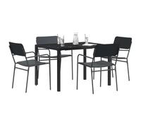 vidaXL Ensemble de Meubles d'extérieur 5 pc Anthracite Acier