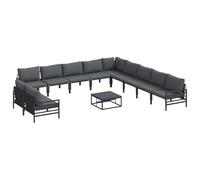 Vidaxl Ensemble De Canapé De Jardin 12 Pcs Anthracite Acier