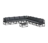 vidaXL Ensemble de Meubles d'extérieur - Super pour Ton Jardin, ta terrasse ou Ton Deck. Ce Salon Moderne est résistant aux intempéries et a des sièges modulables pour ta Cour.