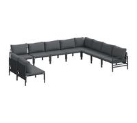 vidaXL Ensemble de Meubles d'extérieur - Top pour ta terrasse ou Ton Jardin ! Ce Set Confortable inclut des chaises Longues et Une Table, idéal pour Chiller ou dîner. Profite d'un Moment Relax dans t