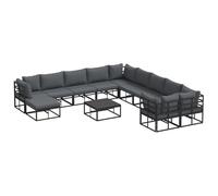 vidaXL Ensemble de Meubles d'extérieur - Un Salon de Jardin stylé pour Ton Balcon ou ta terrasse avec la série Moderne Alfresco, Compact et élégant