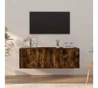 Vidaxl Ensemble De Meubles Tv 2 Pcs Chêne Fumé Bois D'ingénierie Marron