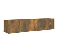 Vidaxl Ensemble De Meubles Tv 2 Pcs Chêne Fumé Bois D'ingénierie Marron