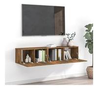 Vidaxl Ensemble De Meubles Tv 2 Pcs Chêne Fumé Bois D'ingénierie Marron