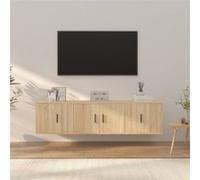 Vidaxl Ensemble De Meubles Tv 3 Pcs Chêne Sonoma Bois D'ingénierie Marron