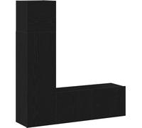 vidaXL Ensemble de meubles TV 3 pcs chêne noir 130,5 x 30 x 140 cm