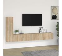vidaXL Ensemble de meubles TV 3 pcs Chêne sonoma Bois d'ingénierie 3114320