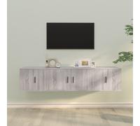 Vidaxl Ensemble De Meubles Tv 3 Pcs Sonoma Gris Bois D'ingénierie Marron