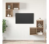 Vidaxl Ensemble De Meubles Tv 4 Pcs Chêne Artisanal 37 X 37 X 72 Cm
